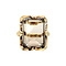 vintage Ring with smoky quartz 9 krt