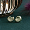 vintage Gold shell stud earrings 14 kt