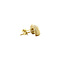 vintage Gold shell ear studs 14 krt