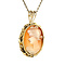 vintage Gold pendant with cameo 14 kt