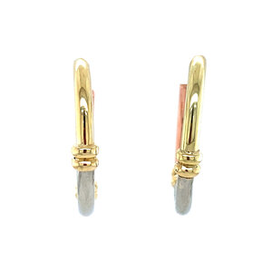 Tricolour gold earrings 14 krt