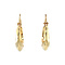 vintage Gold fisherman's hoop earrings 14 kt