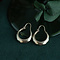 vintage Gold fisherman's hoop earrings 14 kt