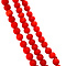 vintage Blood coral necklace with gold clasp 14 kt