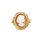 vintage Gold ring with cameo 14 krt