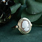 vintage Gouden ring met camee 14 krt