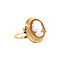 vintage Gouden ring met camee 14 krt