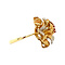 vintage Bicolour gouden ring met robijn 14 krt