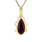 vintage Gold pendant with garnet 14 kt