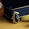 vintage Gouden hanger met granaat 14 krt