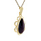 vintage Gold pendant with garnet 14 kt