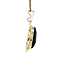 vintage Gouden hanger met granaat 14 krt