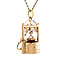 vintage Gold wishing well pendant 14 krt