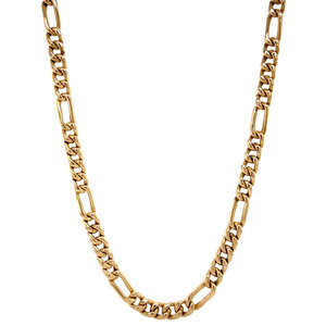 Gold figaro necklace 14 krt