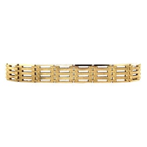 Gold fantasy bracelet 14 krt
