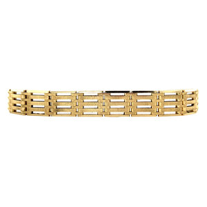Gouden fantasie armband 14 krt