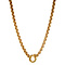 vintage Gold jasseron necklace 14 kt