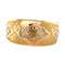 vintage Vintage gold bangle with engraving 14 kt