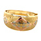 vintage Vintage gold bangle with engraving 14 kt