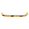 vintage Gouden vintage armband met saffier en diamant 18 krt