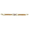 vintage Gouden vintage fantasie armband 14 krt