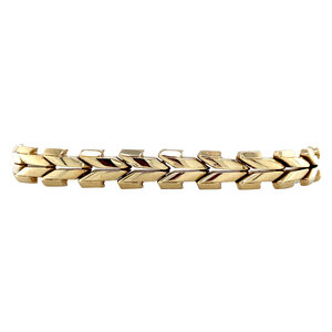 Gouden fantasie armband 14 krt