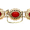 vintage Vintage gold little-boots bracelet with blood coral 14 kt