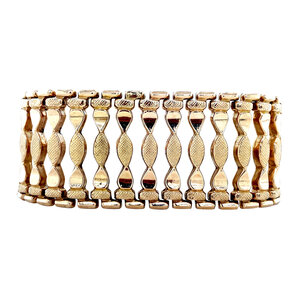 Gouden fantasie armband 18 krt