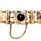 vintage Gold bracelet with garnet 14 krt