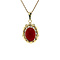 vintage Gold pendant with carnelian 14 kt