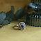 vintage Gold ring with sapphire and diamond 18 carat