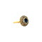 vintage Gold ring with sapphire and diamond 18 carat