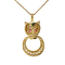 vintage Panter hanger met zirkonia 12 krt