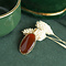vintage Gold pendant with carnelian 14 krt