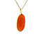 vintage Gold pendant with carnelian 14 krt