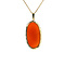 vintage Gold pendant with carnelian 14 krt