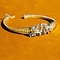 vintage Witgouden vintage armband met diamant 14 krt