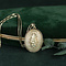 vintage Gouden hanger met gravure 14 krt
