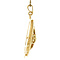 vintage Gold pendant with engraving 14 krt