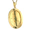 vintage Gold pendant with engraving 14 krt