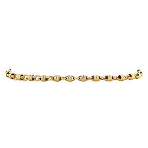 Gold fantasy bracelet 14 krt