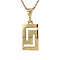 vintage Gold meander pendant 14 kt