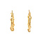 vintage Gouden fantasie oorringen 14 krt