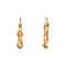 vintage Golden fantasy earrings 14 kt