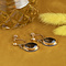 vintage Gouden oorhangers met rookkwarts 14 krt