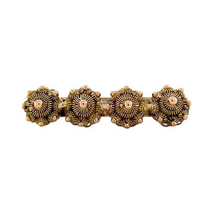 Gold Zeeland button brooch 14 krt