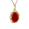 vintage Gold pendant with carnelian 14 kt
