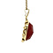 vintage Gouden hanger met carneool 14 krt