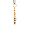 vintage Gouden hanger met parel 14 krt