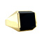 vintage Gouden zegelring met onyx 14 krt